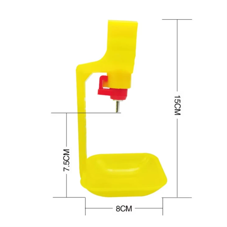 Plastic Poultry Chicken Nipple Drinker With Cup